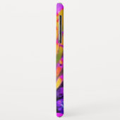 抽象芸術マクロのホットピンクとイエローコンフロアー Case-Mate iPhoneケース (裏面/左)