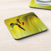 抽象芸術マクロリリースタメンフローラコルクコースターセット コースター (左側)