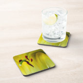 抽象芸術マクロリリースタメンフローラコルクコースターセット コースター (右側)