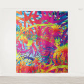 抽象芸術マジカルガーデンタペストリー タペストリー (正面)