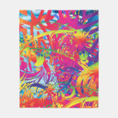 抽象芸術マジカルガーデンフリースブランケット フリースブランケット (正面)