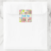 抽象芸術マス幾何学模様 スクエアシール (バッグ)