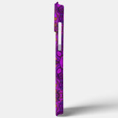 抽象芸術マゼンタおよびブラックのGroovyパターン Case-Mate iPhoneケース (裏面 / 左)