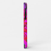 抽象芸術マゼンタ、紫、赤のダリアの花 Case-Mate iPhoneケース (裏面/左)