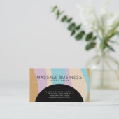 抽象芸術マッサージビジネスヘアサロンデザイナー 名刺 (スタンド正面)