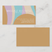 抽象芸術マッサージGroovyヘアサロンデザイナー 名刺 (正面/裏面)