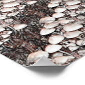 抽象芸術マッシュルームおもしろい自然アートポスター ポスター (角)