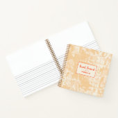 抽象芸術マップモダンイエローパターン旅行仕訳帳 ノートブック (内部)