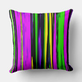 抽象芸術マルディグラストライプス クッション (裏面)