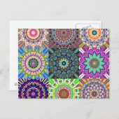 抽象芸術マンダラコラージュ ポストカード (正面/裏面)