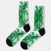 抽象芸術マンダラサイケデリックチョウ ソックス (左)