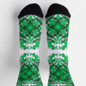 抽象芸術マンダラサイケデリックチョウ ソックス (上部)