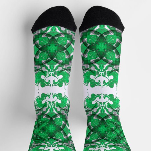 抽象芸術マンダラサイケデリックチョウ ソックス (上部)