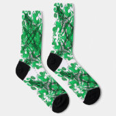 抽象芸術マンダラサイケデリックチョウ ソックス (右)