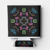 抽象芸術マンダラデジタルスケッチ 缶クーラー (裏面)