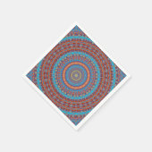抽象芸術マンダララウンドシームレスパターンkaledosco スタンダードカクテルナプキン (角)