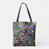 抽象芸術マンポートレート トートバッグ (裏面)