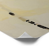 抽象芸術マン顔と後を追、文字ポスターの追加 ポスター (角)