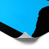 抽象芸術マン顔7 ポスター (角)