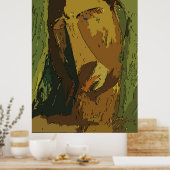 抽象芸術マン、追加文字 ポスター (キッチン)