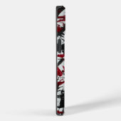 抽象芸術マーク（黒と赤） Case-Mate iPhoneケース (裏面 / 右)