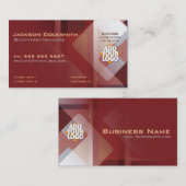 抽象芸術マーケティング販売(ロゴ付き名刺) 名刺 (正面/裏面)