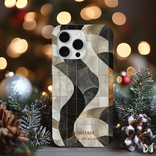 抽象芸術マーブルウェーブズ自然エレガンスデザイン Case-Mate iPhoneケース