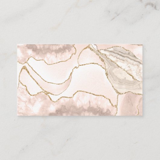 抽象芸術マーブルゲート – 女性名刺 名刺 (裏面)
