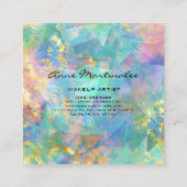 抽象芸術マーブルスクエア名刺 スクエア名刺 (裏面)