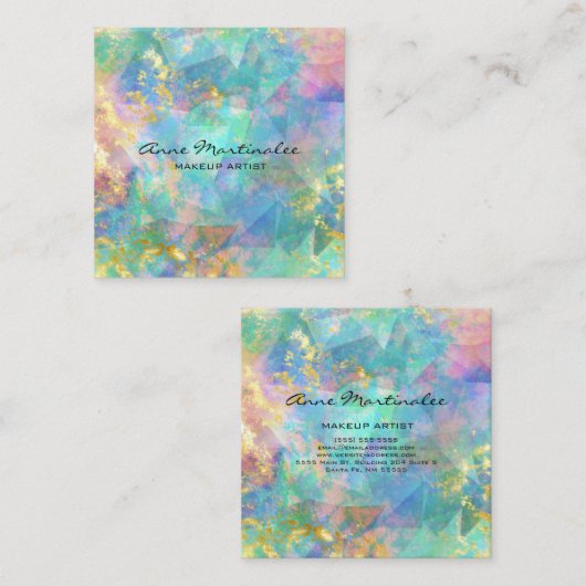抽象芸術マーブルスクエア名刺 スクエア名刺 (正面/裏面)