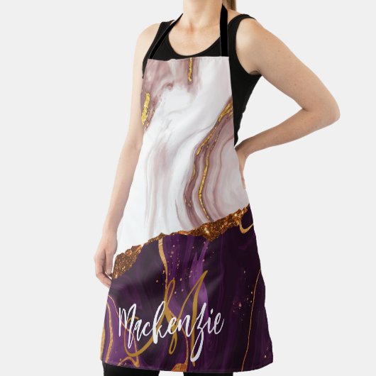 抽象芸術マーブルテクスチャ エプロン (インサイチュ)