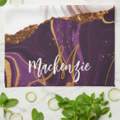 抽象芸術マーブルテクスチャ キッチンタオル (折り畳み)