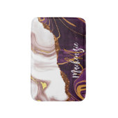 抽象芸術マーブルテクスチャ バスマット (正面縦)