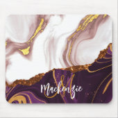 抽象芸術マーブルテクスチャ マウスパッド (正面)