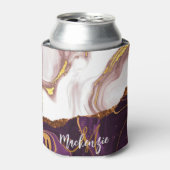 抽象芸術マーブルテクスチャ 缶クーラー (缶正面)