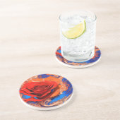 抽象芸術マーブルバラストーンコースター コースター (側面)