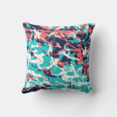 抽象芸術マーブル紙アート背景 クッション (裏面)