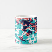 抽象芸術マーブル紙アート背景 コーヒーマグカップ (中央)
