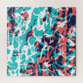 抽象芸術マーブル紙アート背景 ジグソーパズル (横)