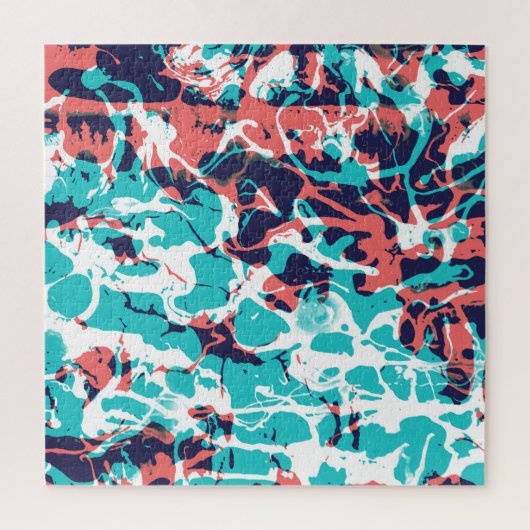 抽象芸術マーブル紙アート背景 ジグソーパズル (縦)