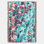 抽象芸術マーブル紙アート背景 スローブランケット (正面縦)