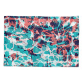 抽象芸術マーブル紙アート背景 枕カバー (裏面)