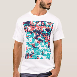 抽象芸術マーブル紙アート背景 Tシャツ