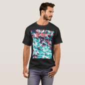 抽象芸術マーブル紙アート背景 Tシャツ (正面フル)