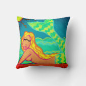 抽象芸術マーメ絵画ード クッション (裏面)