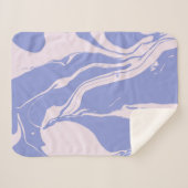 抽象芸術マーリーアートインラベンダーと赤面 シェルパブランケット (正面(横))