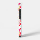 抽象芸術マーリーパターンピンク iPhoneケース (左側面)