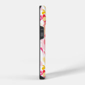 抽象芸術マーリーパターンピンク iPhoneケース (右側面)