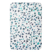 抽象芸術マーレモダンッドターコイズテラッツォ バスマット (正面縦)