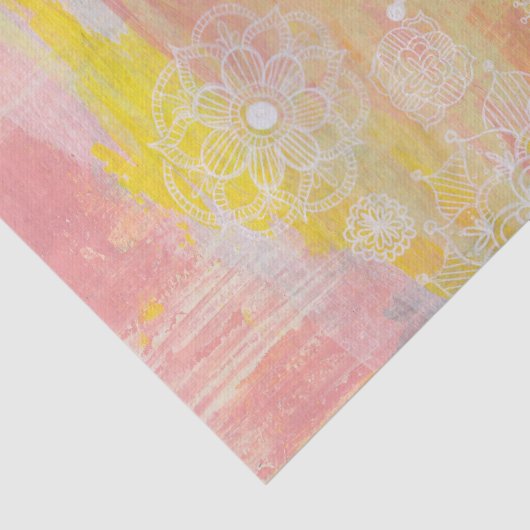 抽象芸術ミックスメディアアーティストアー絵を描トティッシュペーパー 薄葉紙 (詳細)